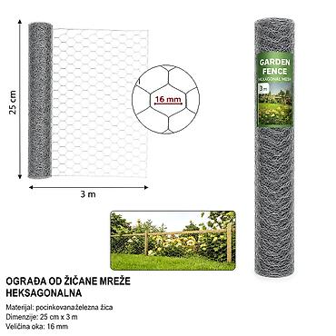 KMT Galvanska šestougaona mreža 2912639 Pocinčana čelična žičana