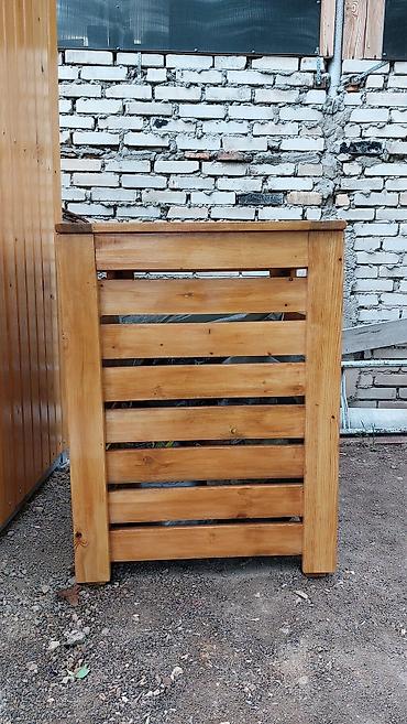 Другие товары для дома: Контейнер деревянный для сбора мусора. Стильный и современный мусорный — 8