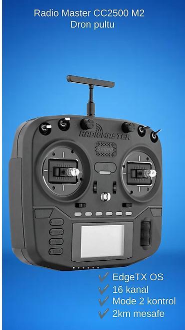 tv internet aparati: RadioMaster CC2500 M2 dron pultu - EdgeTX OS ilə işləyir - 16 kanal — 1