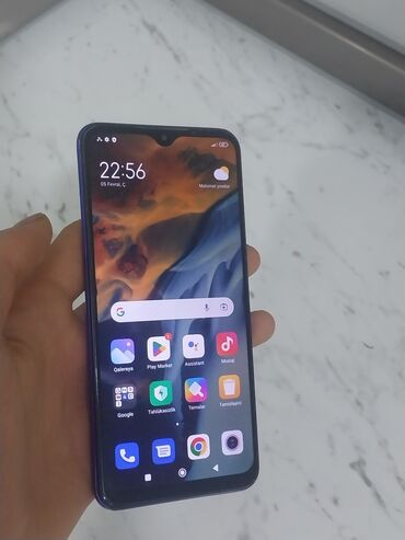 mobil telefon redmi: Xiaomi Redmi 9, 32 GB, rəng - Göy, 
 Düyməli, Sensor, Barmaq izi