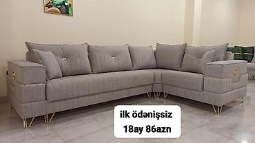 Divanlar: Künc divan kolleksiyası - Müasir dizaynlı L-şəkilli künc divanlar - — 59