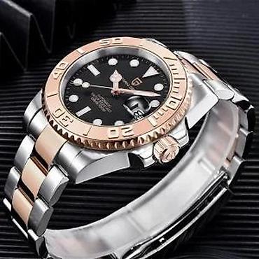 Ručni satovi: PAGANI DESIGN PD-1651-Silver/RG-Rolex YACHT MASTER-Automatik Potpuno — 13