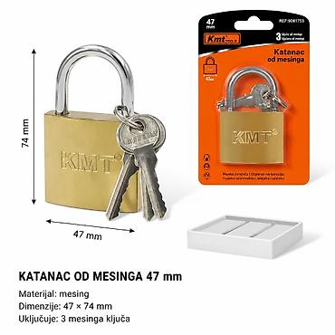 torba za alat parkside: KMT Brava 9367753 – katanac od mesinga 47 mm Opis: - Praktičan — 1