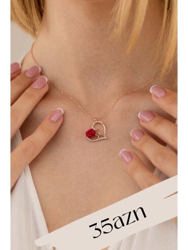 Boyunbağılar: Zərif qadın boyunbağıları kolleksiyası - Qar dənəsi asqılı gümüş — 8