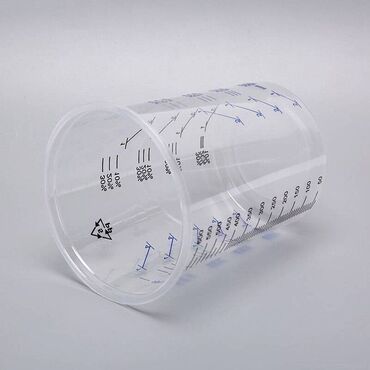 Канцтовары: 600 мл прозрачные пластиковые стаканчики для смешивания красок