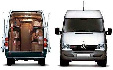 Грузоперевозки на фургоне Mercedes-Benz Sprinter - Перевозка коробок