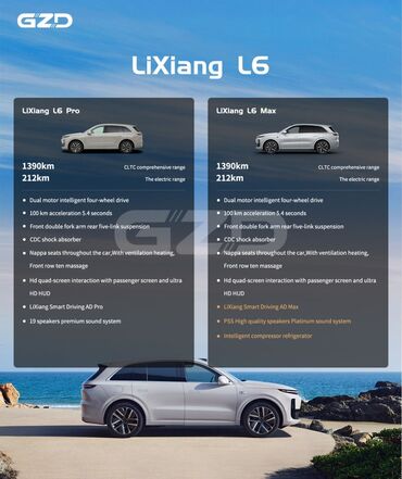 Транспорт: Lixiang : 2024 г., 1.5 л, Автомат, Электромобиль, Кроссовер