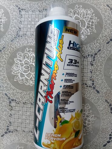 Маски, очки: High Nutrition L-Carnitine Thermo Plus idman qidası. Tərkibində