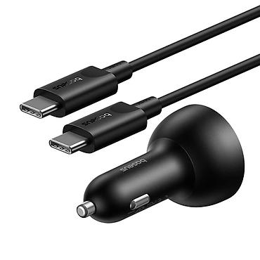 iphone 20w adapter: Baseus Multi-Port 152.5W Sürətli Avtomobil Şarj Cihazı (C+C+U) – RGB — 1