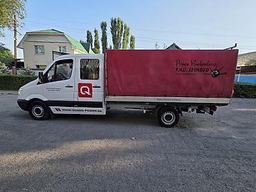 транс: Mercedes-Benz Sprinter тентованный бортовой, двухрядная кабина — 4