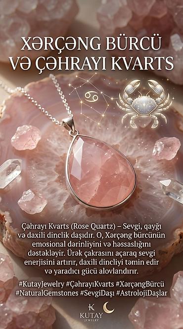 Bijuteriya: Kutay Jewelry – Bürc daşları kolleksiyası - Yaşıl Aventurin (Buğa — 3