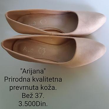 Salonke: Ženske salonke “Arijana” – bež, veličina 37 - Materijal: prirodna — 4