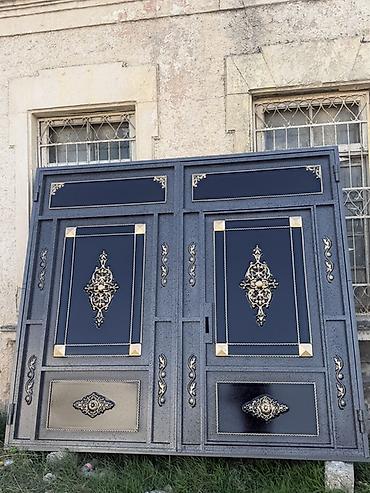 Yeni Dəmir Həyət darvazası, Yana açılan, 290 m, Mexaniki, Qapı ilə, Kredit var, Ödənişli quraşdırma, Ünvandan götürmə, Ödənişli çatdırılma, Rayonlara çatdırılma