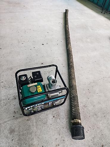 xalçaların satışı: 80 mm-lik motopompa su nasosu. Yanacaq növü Ai-92. Çox az istifadə — 3