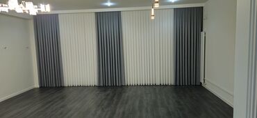 2020 pərdə modelləri: İkiqat pərdə sistemi – zolaqlı dekorativ drapery - Model: İkili