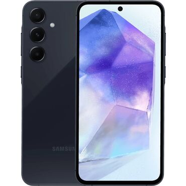 Samsung: Samsung Galaxy A55, 256 GB, rəng - Göy, Sensor, Barmaq izi, Face ID
