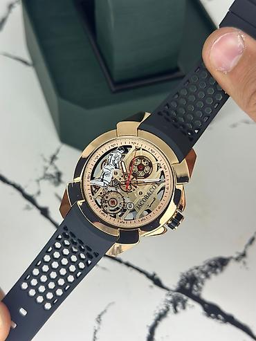 Aksesuarlar: Jacob & Co skeleton üslublu qol saatı - Korpus: qızılı tonlu — 4