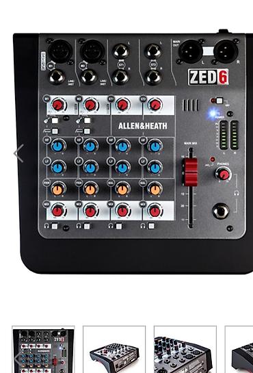 ipod mp3 player: Allen & Heath ZED-6 kompaktni analogni mikser - 6 ulaza / 2-bus — 2