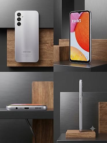 Samsung Galaxy A14, 128 GB, rəng - Boz, Barmaq izi, İki sim kartlı, Face ID lalafo.az -da Samsung Galaxy A14, 128 GB, rəng - Boz, Barmaq izi, İki sim kartlı, Face ID