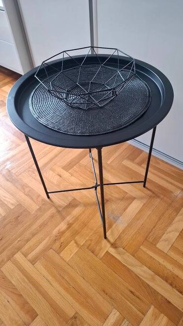 Stolovi: JYSK RANDERUP stočić, crni, povoljno! Stočić je potpuno nov — 7