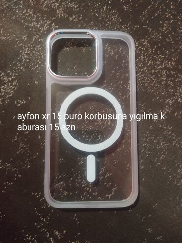 yığılma ayfon: Ayfon xr.15 pro korpusuna yıgılma kabura 15 azn ayfon 15 sadə kaburası