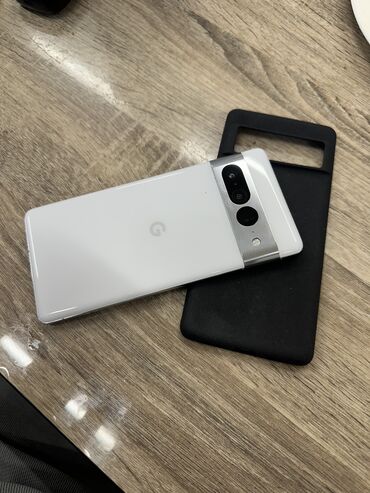 редим 7: Google Pixel 7 Pro, Колдонулган, 128 ГБ, түсү - Ак, 1 SIM, eSIM