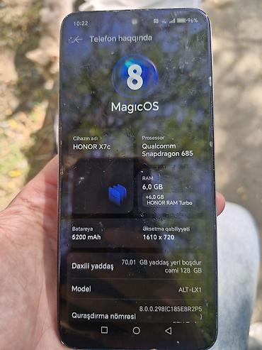 telefon samsuq: Honor X7c, 128 GB, rəng - Yaşıl — 4
