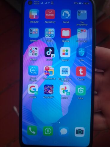 honor telefonlari: Huawei P40 lite E, 64 GB, rəng - Yaşıl, Barmaq izi