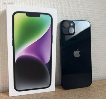 Apple iPhone: IPhone 14, 128 GB, Midnight, Zəmanət, Simsiz şarj, Face ID