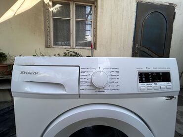 Paltaryuyan maşınlar: Paltaryuyan maşın Sharp, 7 kq, Avtomat, Qurutmasız, Kredit yoxdur — 8