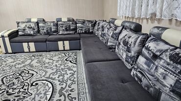 Угловые диваны: Угловой диван, C подушками — 4