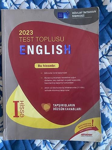 kimya 2025 toplu: İngilis dili Testlər 11-ci sinif, DİM, 1-ci hissə, 2023 il — 1