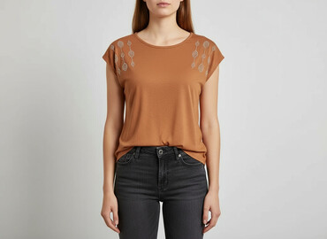 bluzki z piórami reserved: Women's blouse, size S