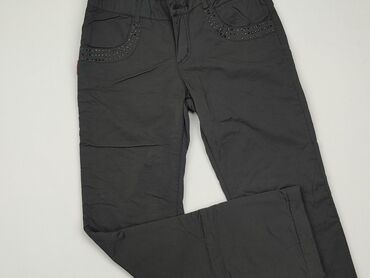spodnie z łańcuszkiem: Material trousers, 14 years, 164, condition - Good