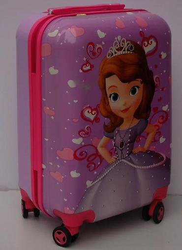 Rančevi, torbe i koferi: Dečji kofer na točkiće – motiv princeze - Čvrsta ABS/plastika školjka — 1