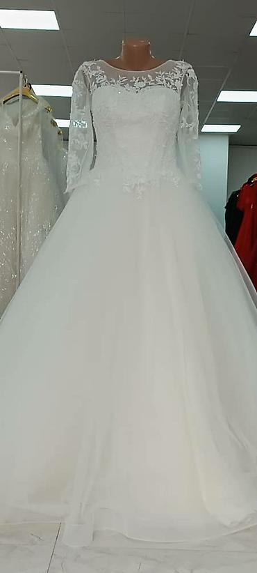 Свадебные платья: Свадебное платье, Закрытое, Мусульманское, Открытая спина, Русалка, Б/у — 5