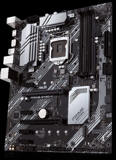 рабочий процессор: Материнская плата, Б/у, Asus, LGA1200, ATX, Для ПК