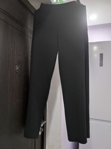 черные классические брюки женские: Классические, Широкие, Высокая талия, Турция, Осень-весна, S (EU 36), M (EU 38), L (EU 40)