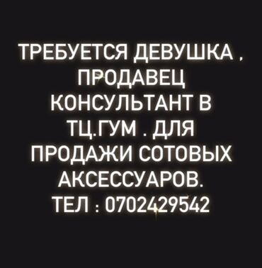 квас сатуучу: Продавец-консультант