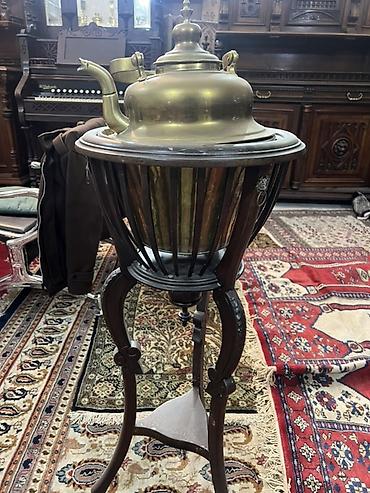 samovar luləyi: Qədim samovar, 1900 il, Mis, Vəziyyəti: Əla — 2