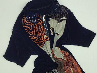 bluzki welurowa z krótkim rękawem: Women's blouse, size XL