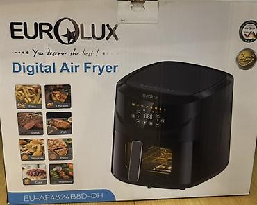 EUROLUX Digital Air Fryer – EU-AF4824B8D-DH Yenidir.Ana üçün hədiyyə