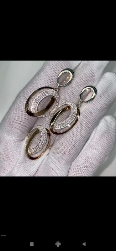 накит: Серебро с золотой накладкой пробы 925 Камни фианиты Размеры имеются