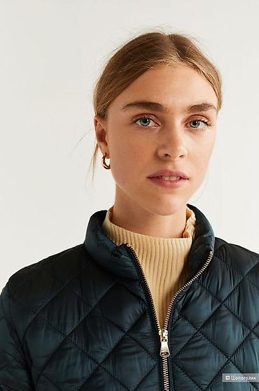 nike tech flecce: Женская стеганая куртка Mango - Цвет: черный - Крой: приталенный — 3