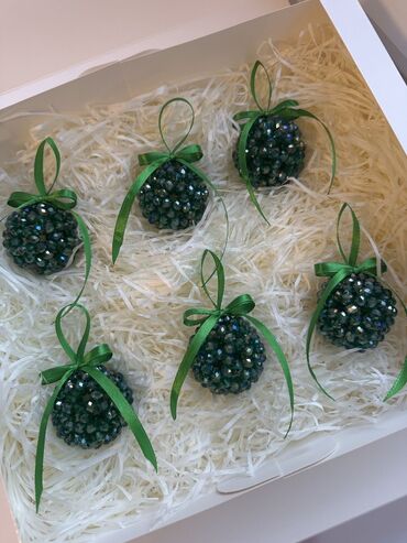 Yeni il oyuncaqları və bəzəkləri: Məhsul: əl istehsalı şam ağacı bəzəkləri Təsvir: - Kristal kəsimli — 2