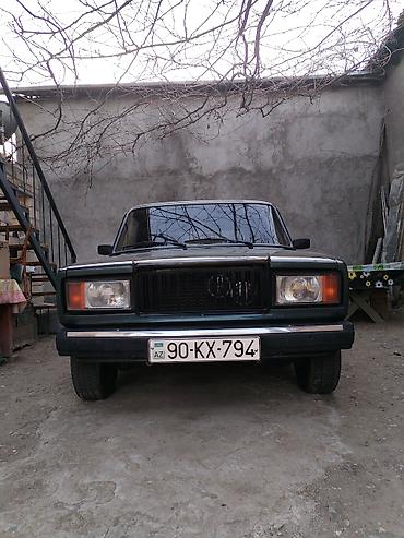 VAZ (LADA): VAZ 2107 sedan - Kuzov: 4 qapılı sedan, tünd yaşıl rəng - Mühərrik — 1