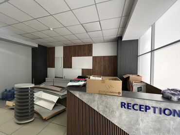 офисные стол: Кеңсе эмереги комплекти, түсү - Боз