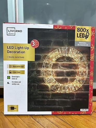 sat: LIVARNO Home LED dekoracija za osvetljenje – svetleći venac/figura - — 4