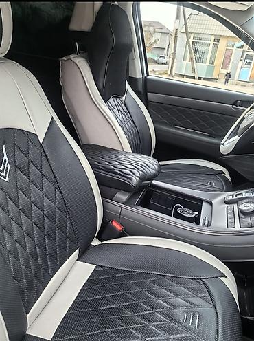 кожаная: Чехлы Кожаные, С подушкой, цвет - Бежевый, Hyundai, Б/у, Самовывоз — 1