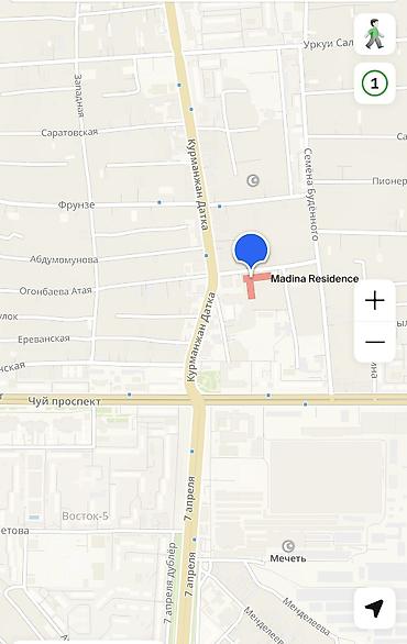 madina residence: 1 комната, 50 м², Восток-5 мкр Элитка, 4 этаж, ПСО (под самоотделку) — 6